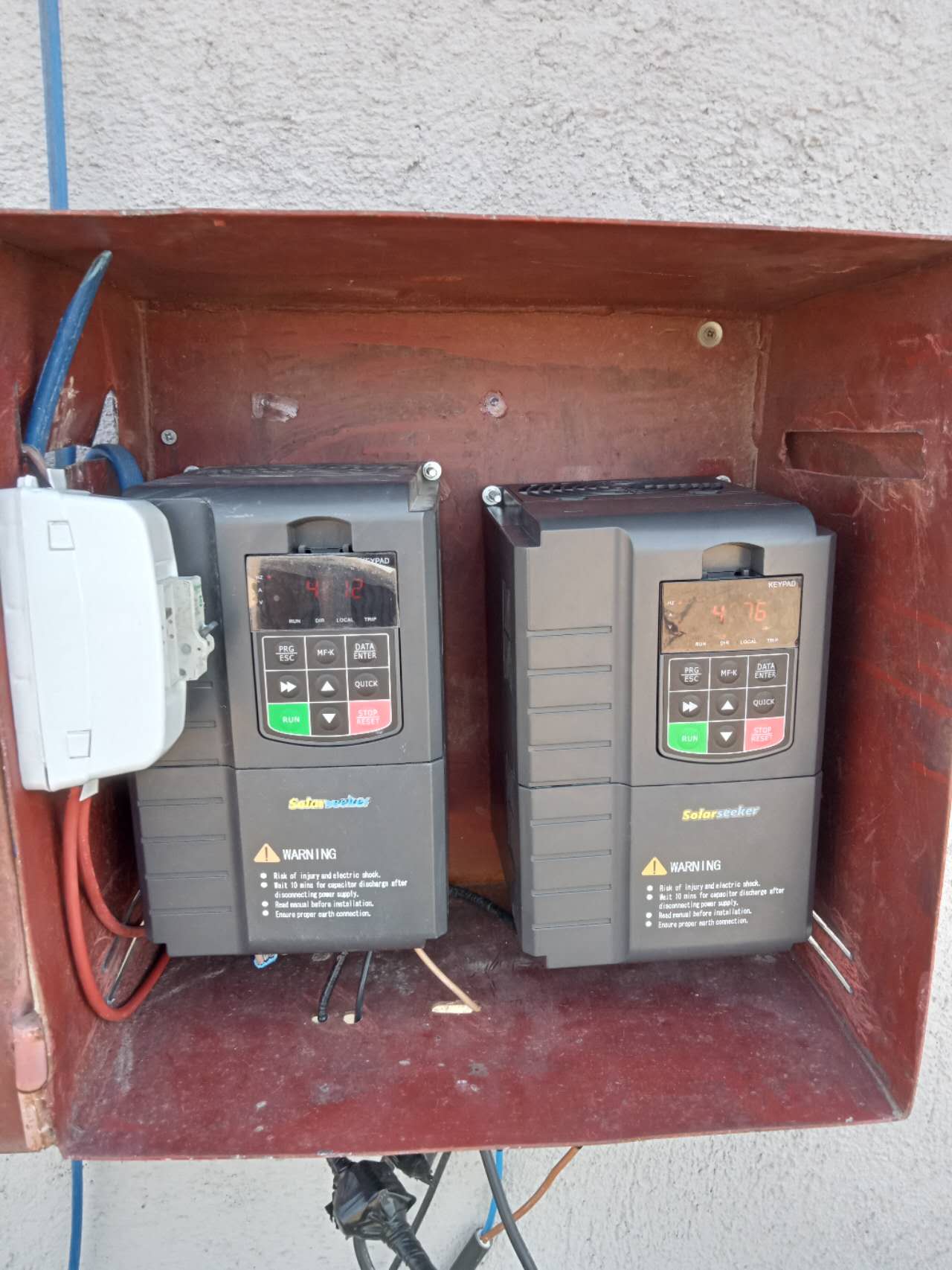 Professional solar pump inverters used in Turkish irrigation project