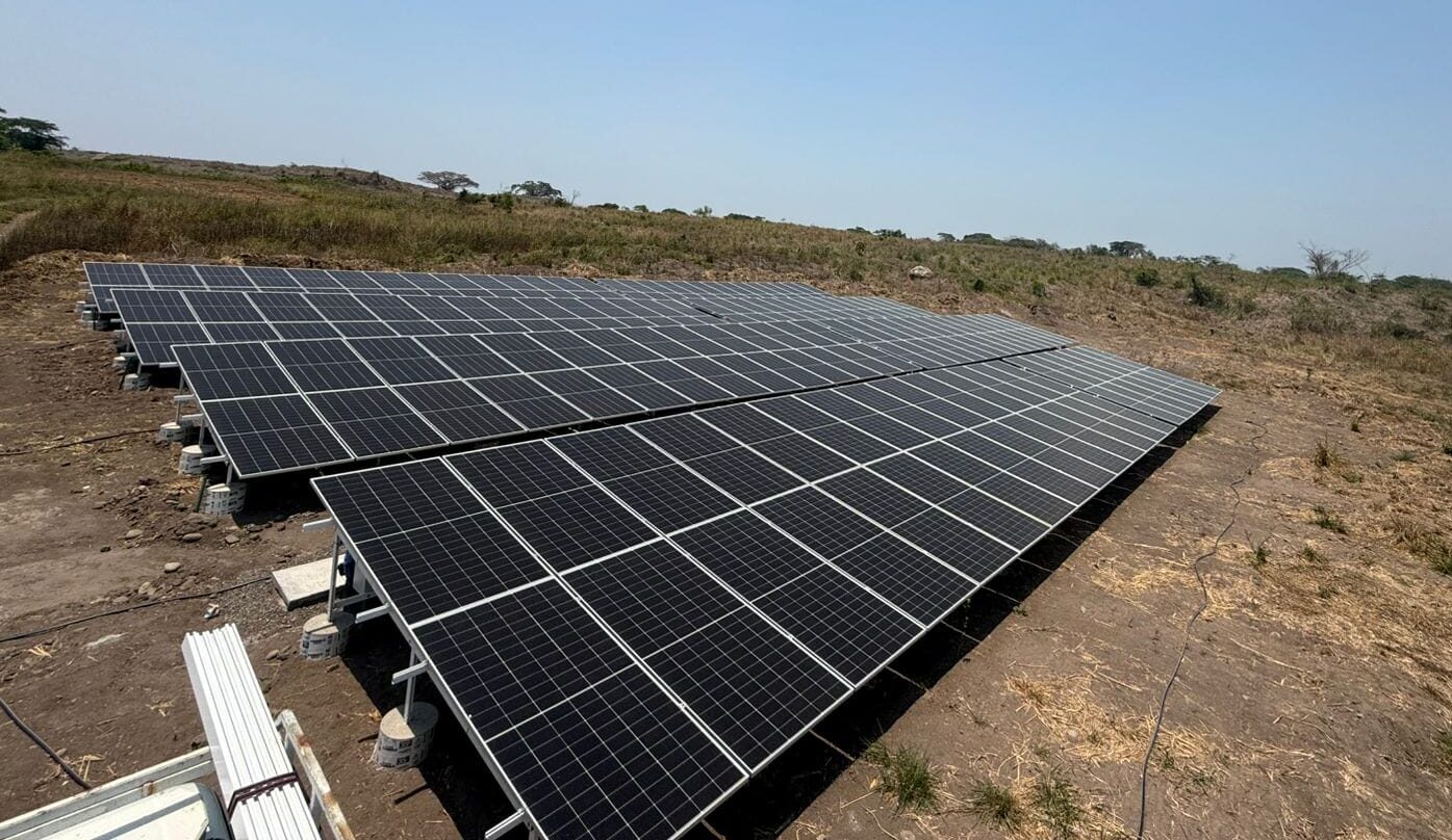 PV array layout with 620W panels for the Mexico project