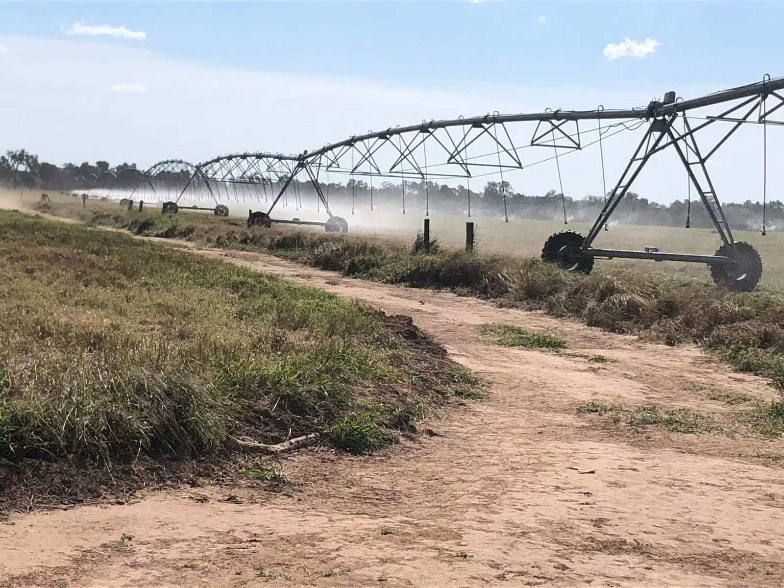 Successfully operating solar irrigation system in Paraguay field