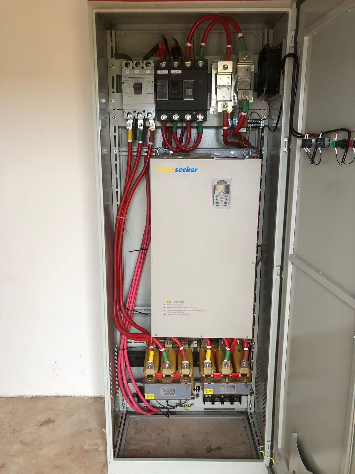 Electrical connections and wiring for solar irrigation system