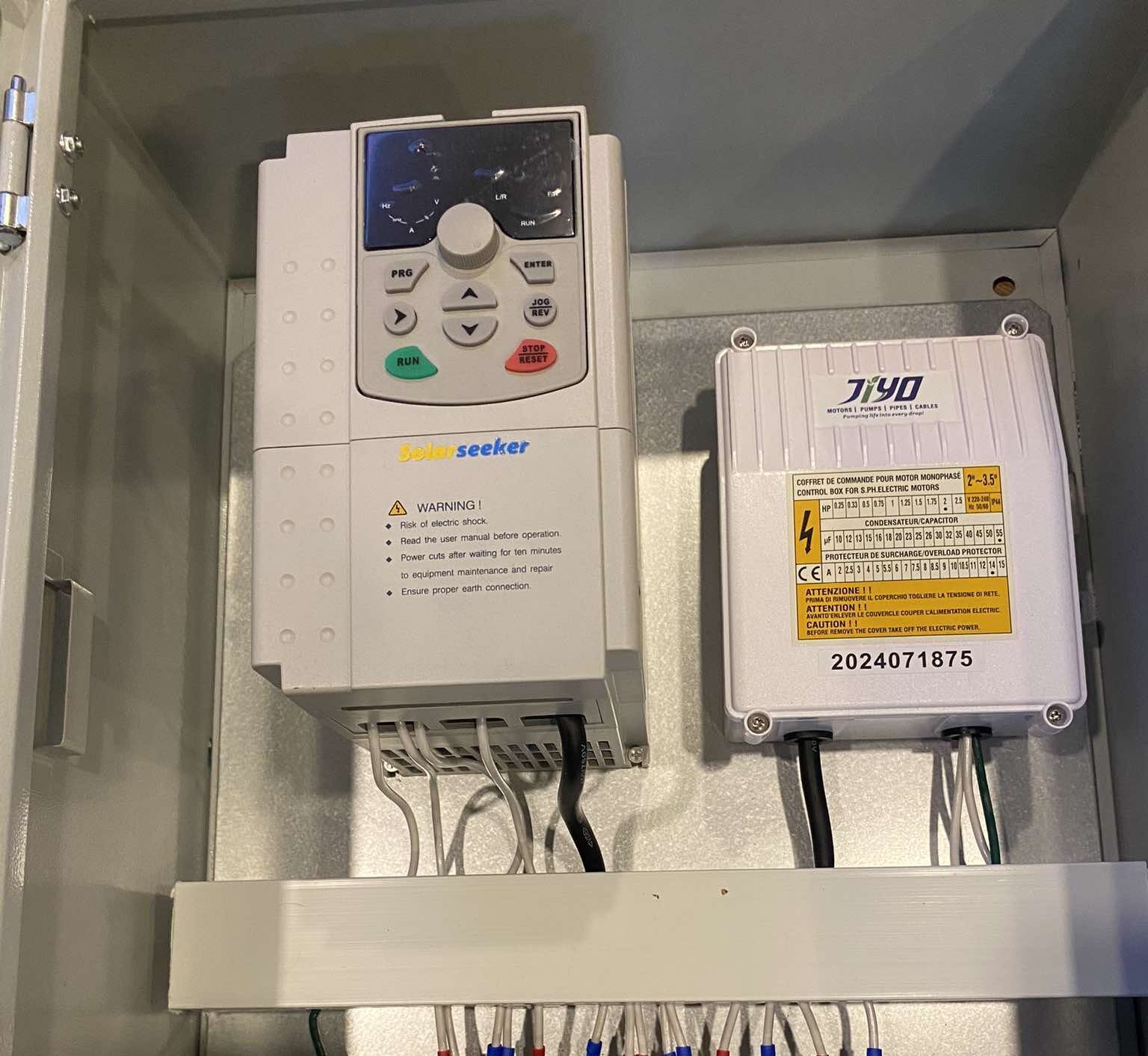 SP4007 solar inverter cabinet installation for three phase water pump system