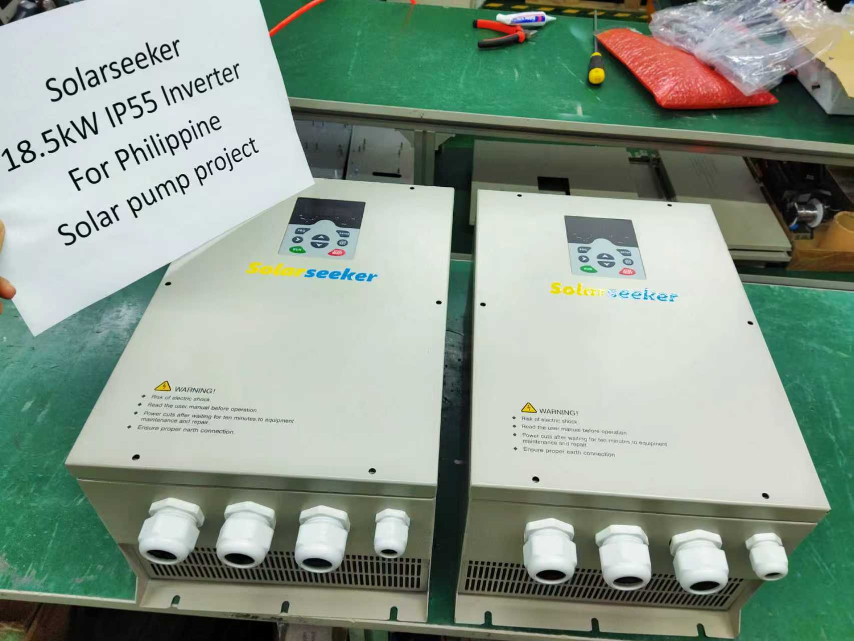 SP401855 18.5KW IP55 Inverter for Philippine Solar Pump Project