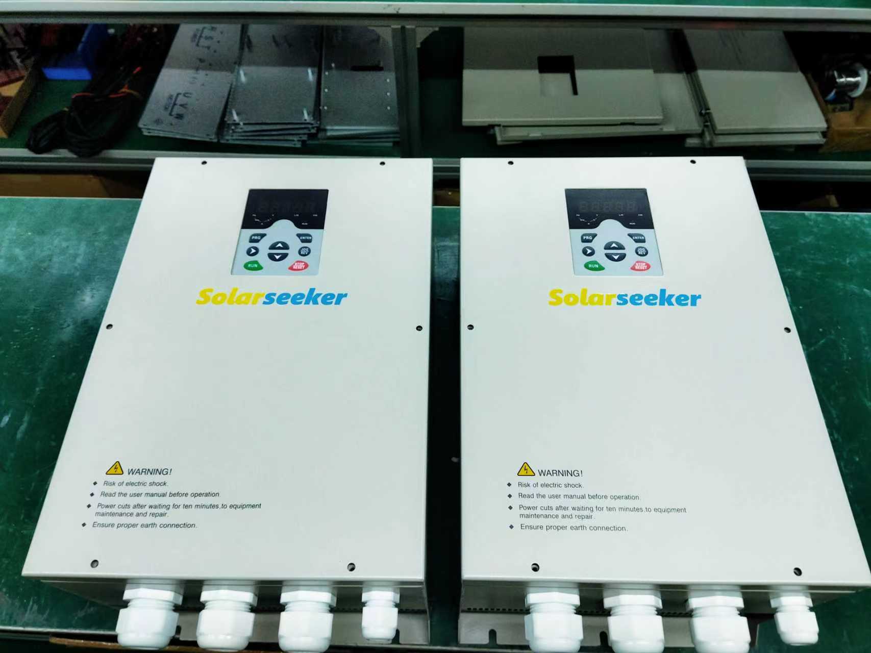 Dual SolarSeeker IP55 Inverter Units Ready for Installation