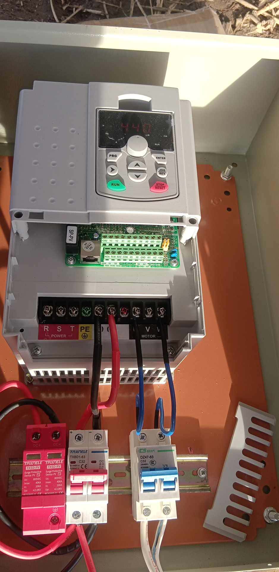 Solar panels and micro inverters installation