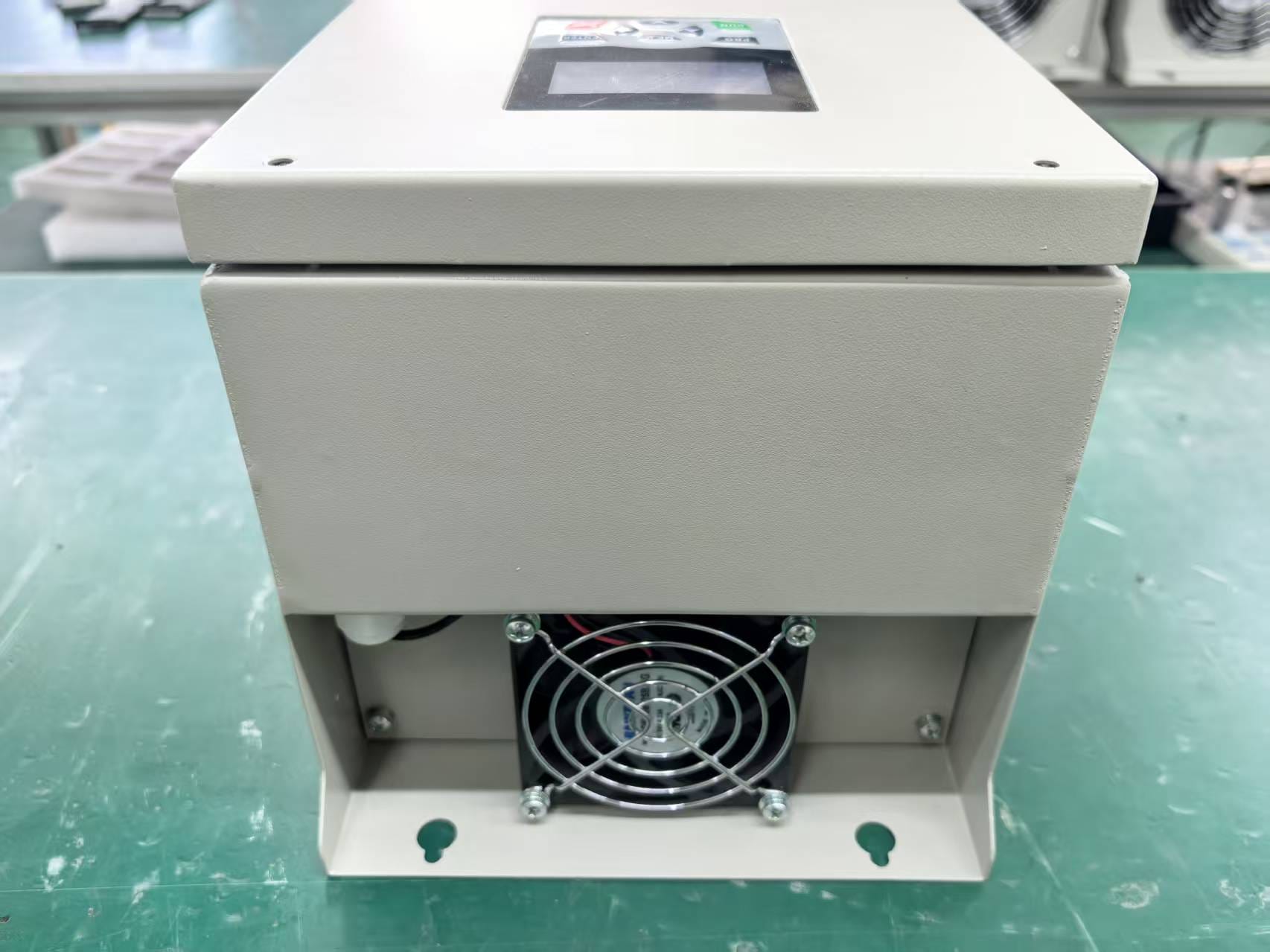 Rear View of IP55 Inverter Showing Ventilation and Mounting