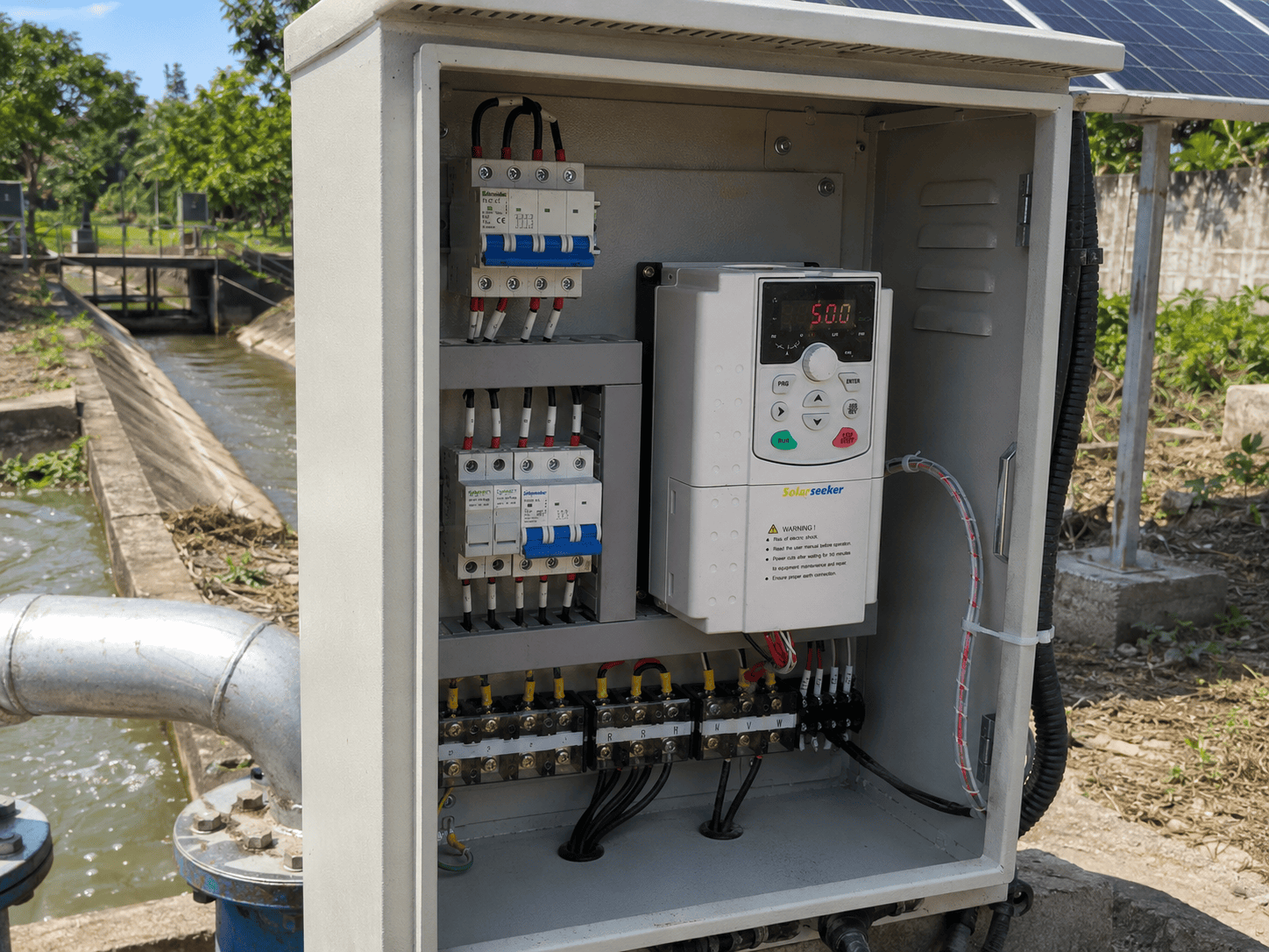 drainage pump well in Philippines solar pump project