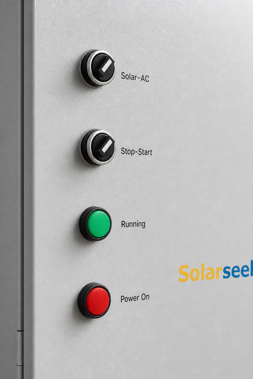 Solar pump cabinet status buttons thumbnail